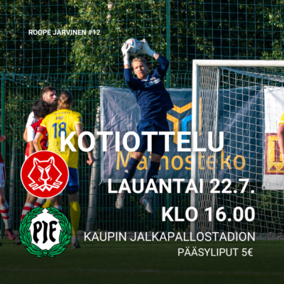 Ilves-Kissat PIF lauantai 22.7. Kaupin jalkapallostadion